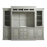 Summer Hill - French Gray Entertainment Console With Hutch