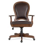 Clinton Hill Round Back Leather Desk Chair