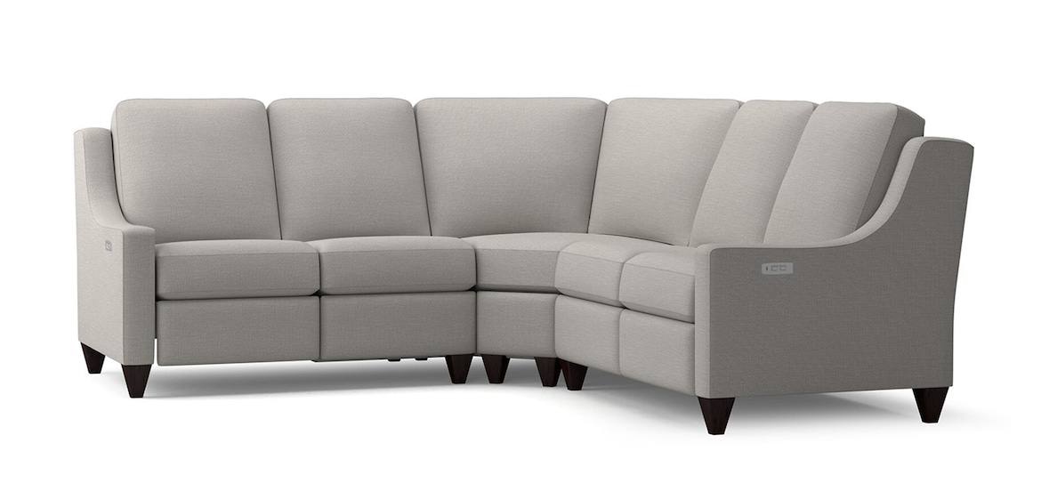 Benchmade Motion 3 Piece Reclining Fabric L-Shaped Sectional Benchmade Motion 3 Piece Reclining Fabric L-Shaped Sectional - Image 1
