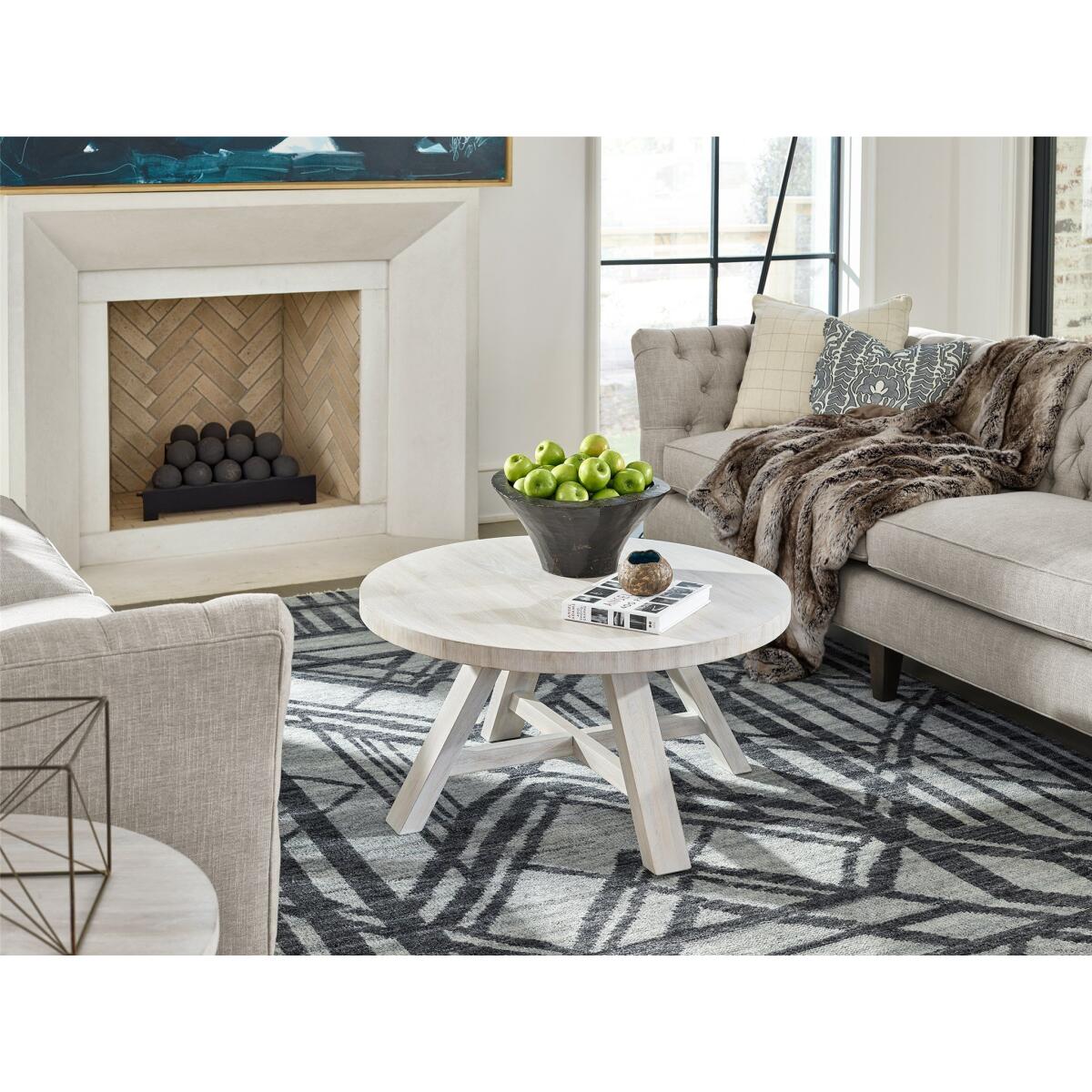 Modern Farmhouse Round Cocktail Table U011818 - Image 3