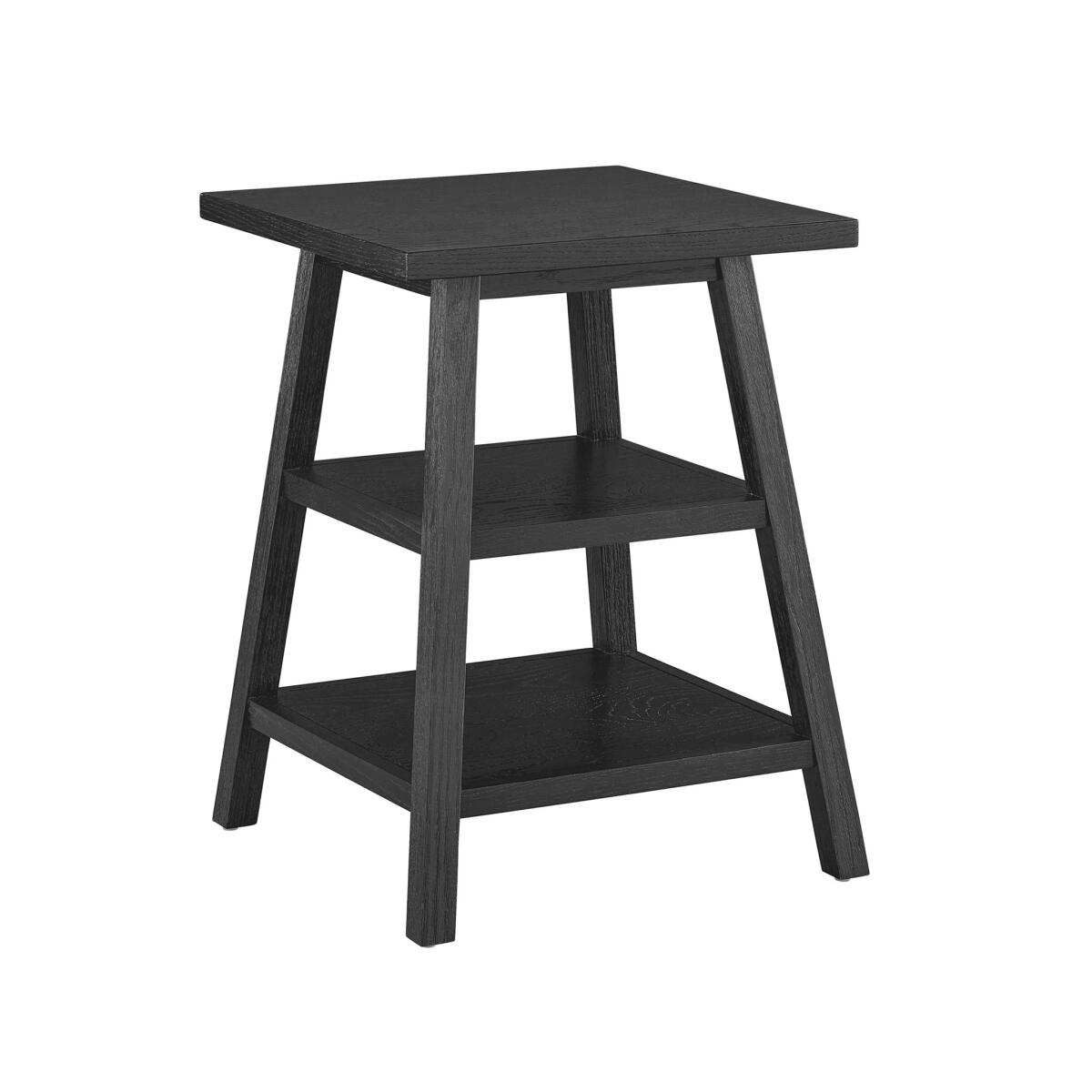 Modern Farmhouse Square End Table Charcoal - Image 2