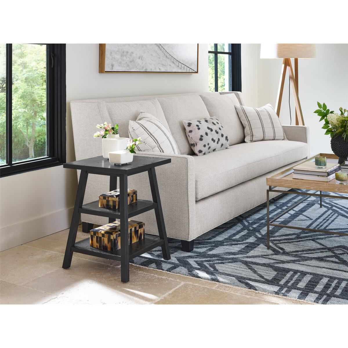 Modern Farmhouse Square End Table Charcoal - Image 3
