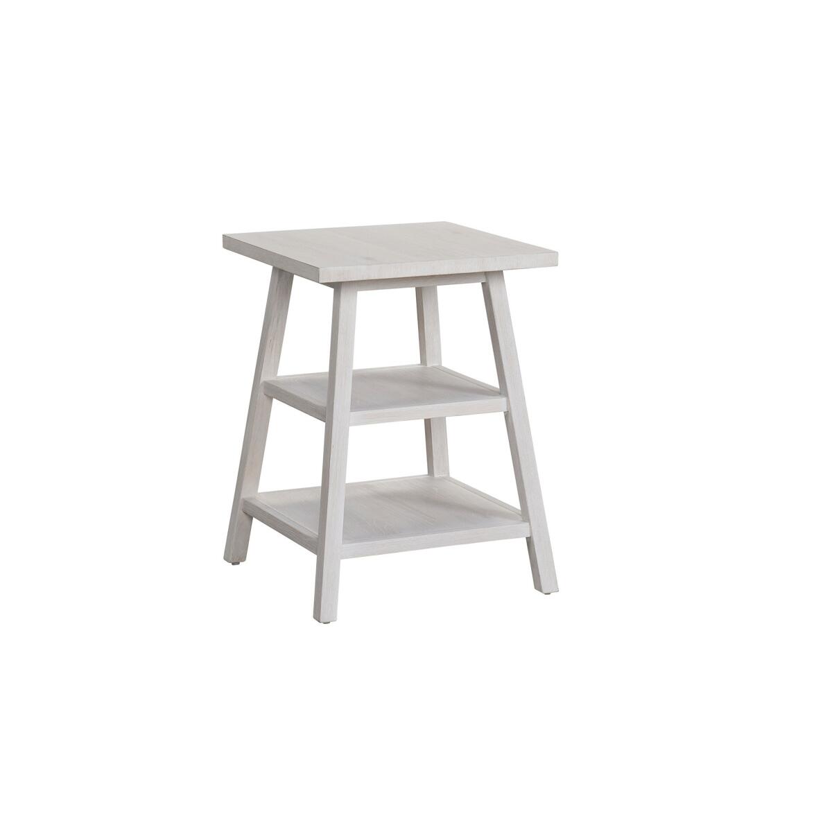 Modern Farmhouse Square End Table Buttermilk - Image 3