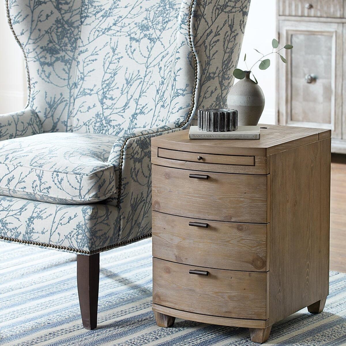 Chairsides Bowfront Chairside Table - Image 2