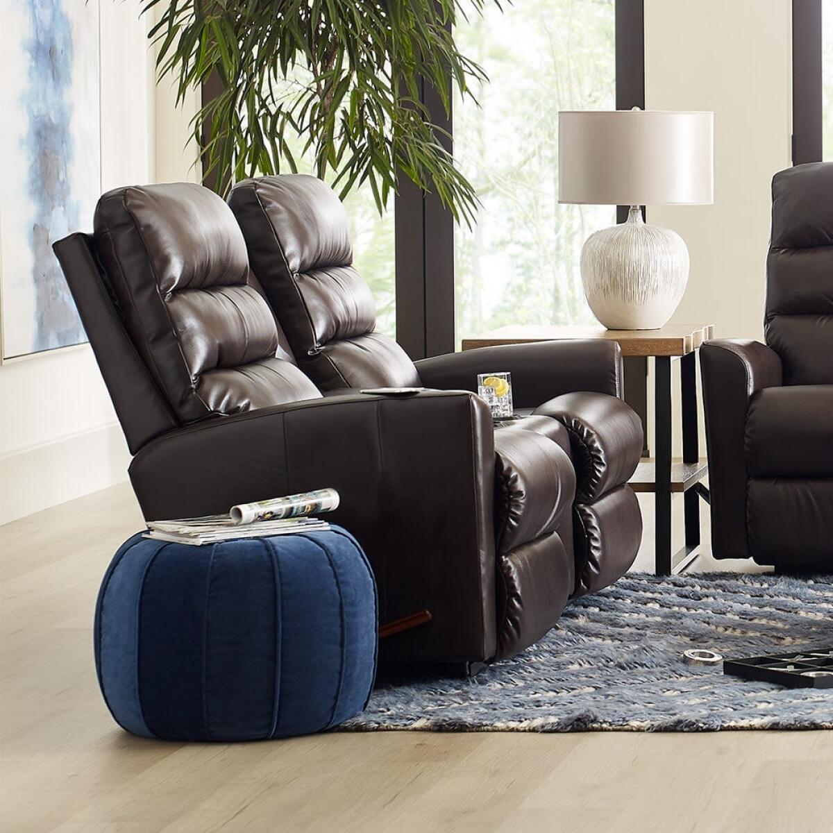 Liam Wall Reclining Loveseat w/ Console - Image 2