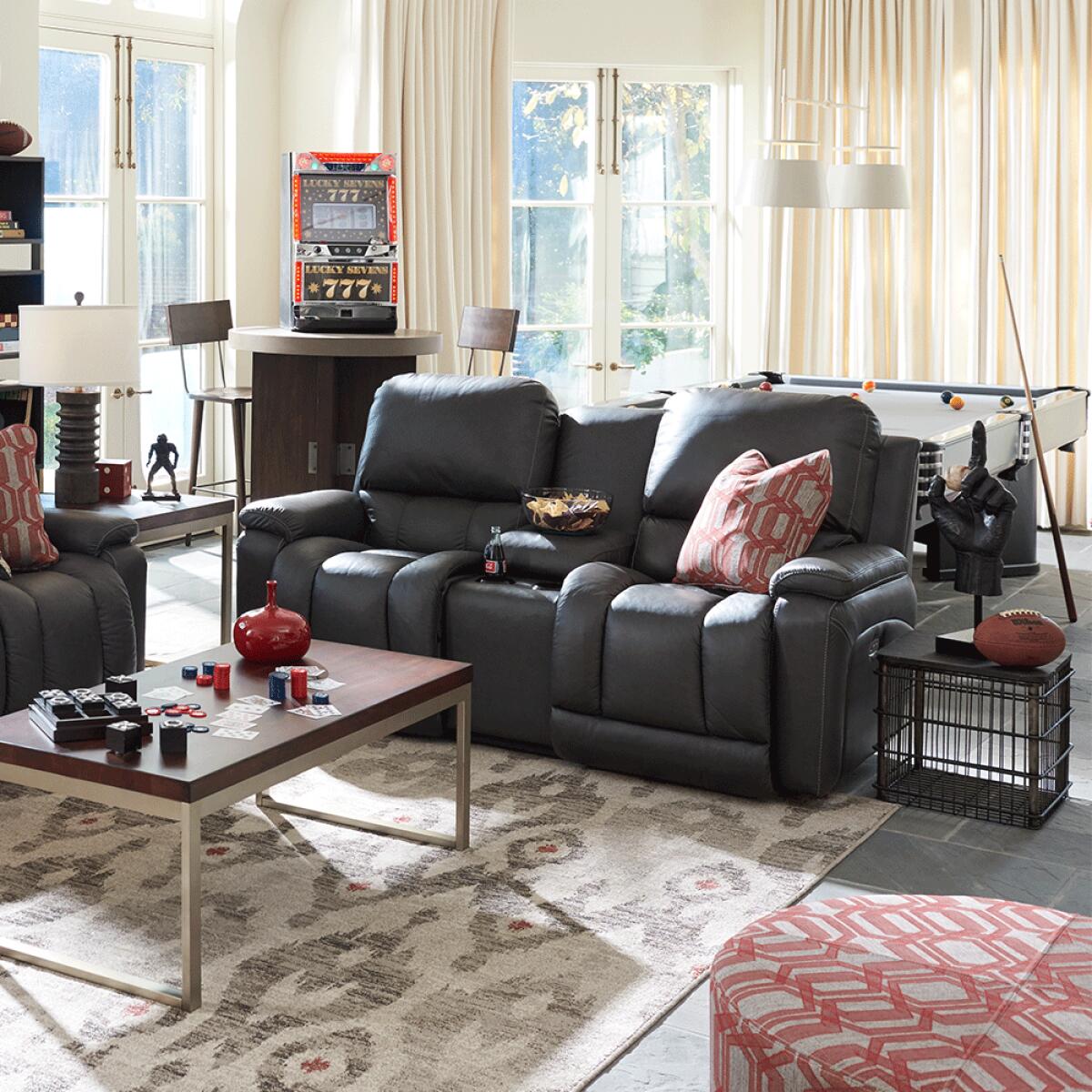 Greyson Power Reclining Loveseat w/ Console - Image 2