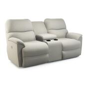 Trouper Power Reclining Loveseat w/ Headrest & Console