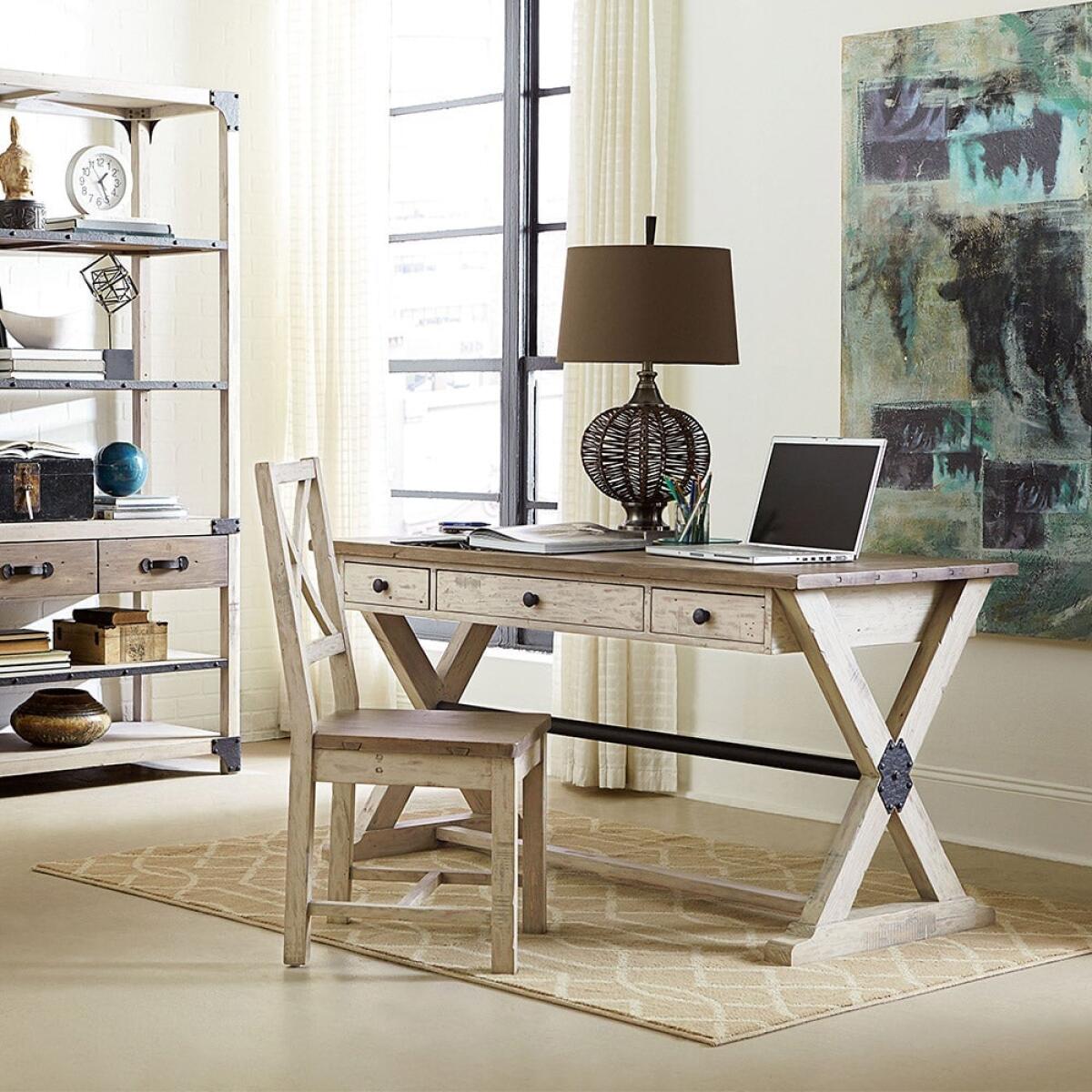 Reclamation Place Trestle Desk - Image 2