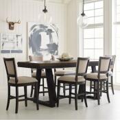 Plank Road Kimler Counter Height Table Stone and Charcoal Finish - Image 2