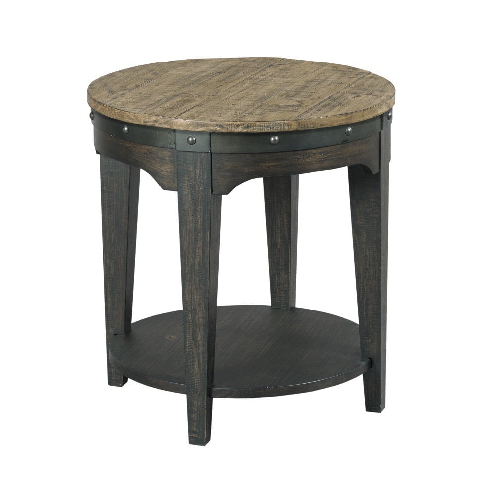 Plank Road Artisans Round End Table Plank Road Artisans Round End Table - Image 1