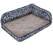 Sadie Sofa, Blue Jacquard