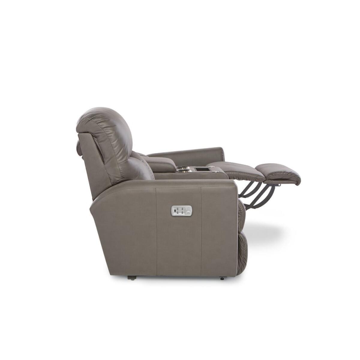 Hawthorn Power Reclining Loveseat w/ Headrest, Lumbar & Console - Image 4