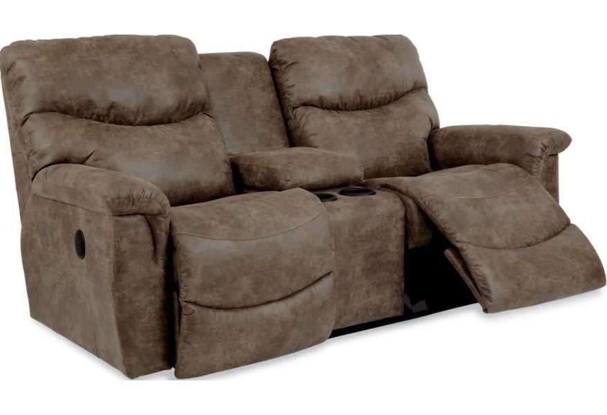 James Reclining Loveseat w/ Console - Image 2