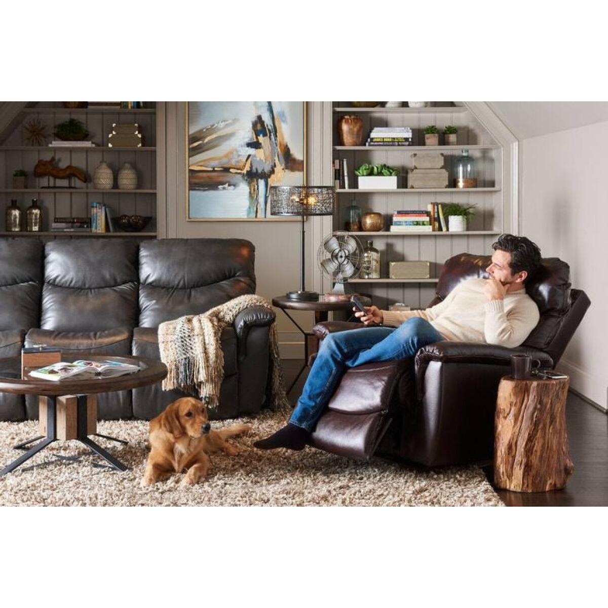 James Power Rocking Recliner w/ Head Rest & Lumbar - Image 2