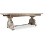 Chatelet Chatelet Refectory Rectangle Trestle Dining Table with Two 22'' Leaves