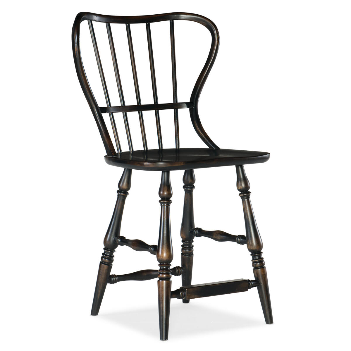 CiaoBella Ciao Bella Spindle Back Counter Stool-Black CiaoBella Ciao Bella Spindle Back Counter Stool-Black - Image 1