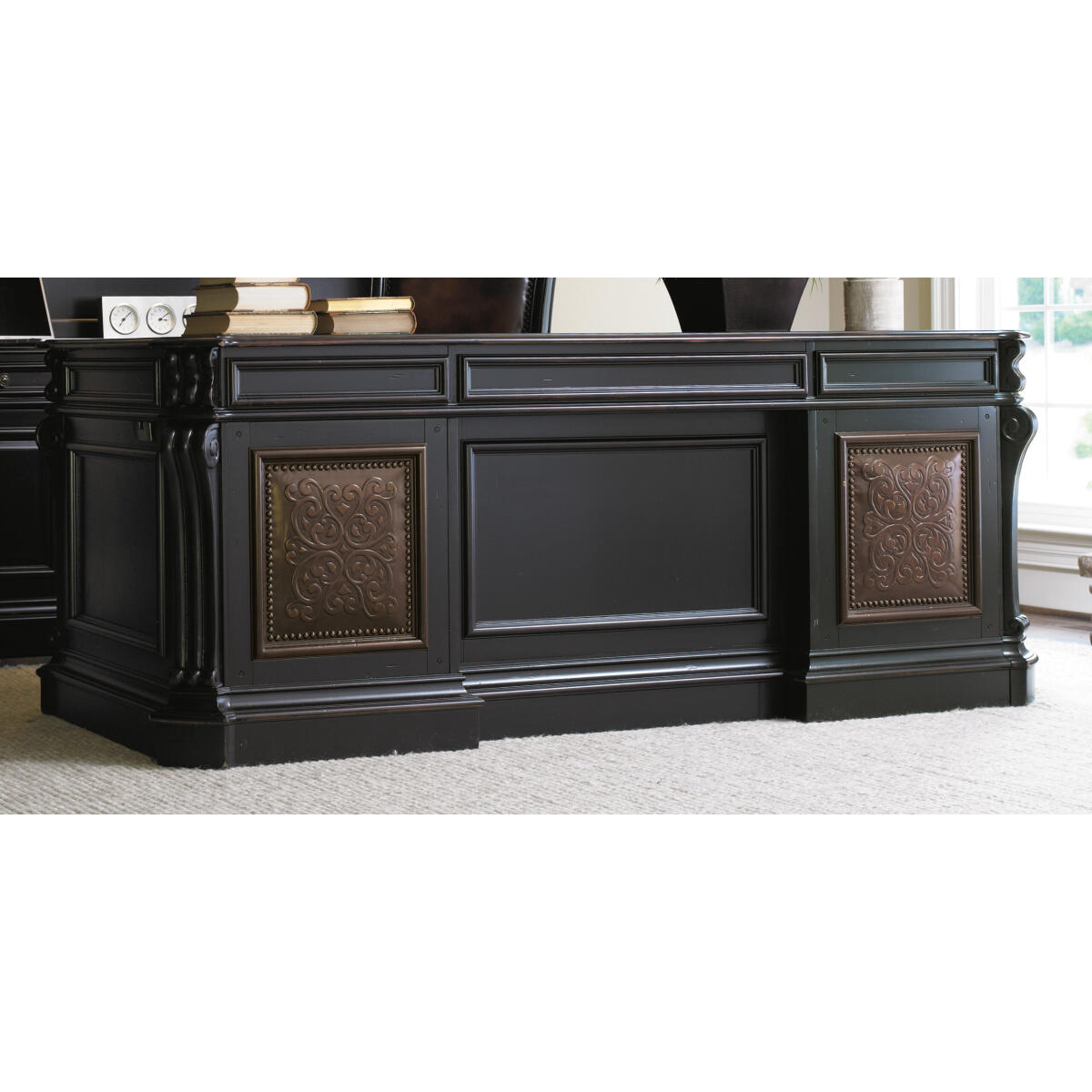 Telluride Telluride 76'' Executive Desk w/Leather Panels - Image 2