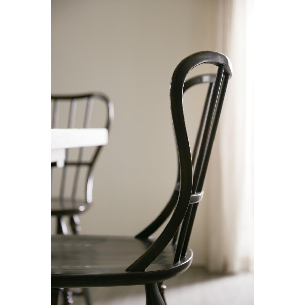 CiaoBella Ciao Bella Spindle Back Counter Stool-Black - Image 4