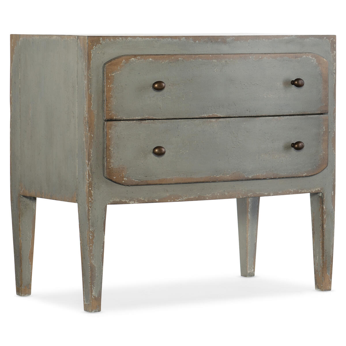 CiaoBella Ciao Bella Two-Drawer Nightstand- Speckled Gray CiaoBella Ciao Bella Two-Drawer Nightstand- Speckled Gray - Image 1