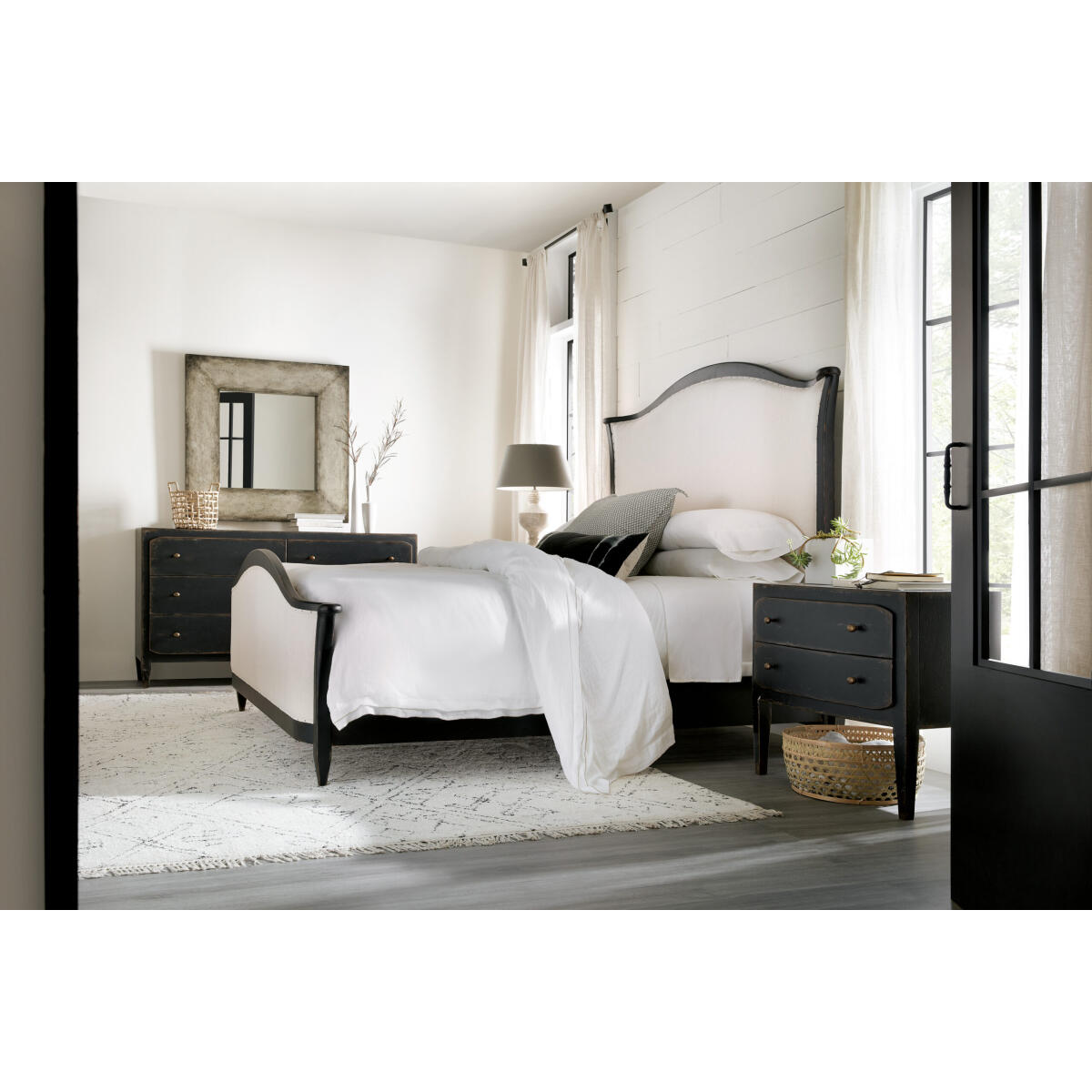 CiaoBella Ciao Bella King Upholstered Bed- Black - Image 2