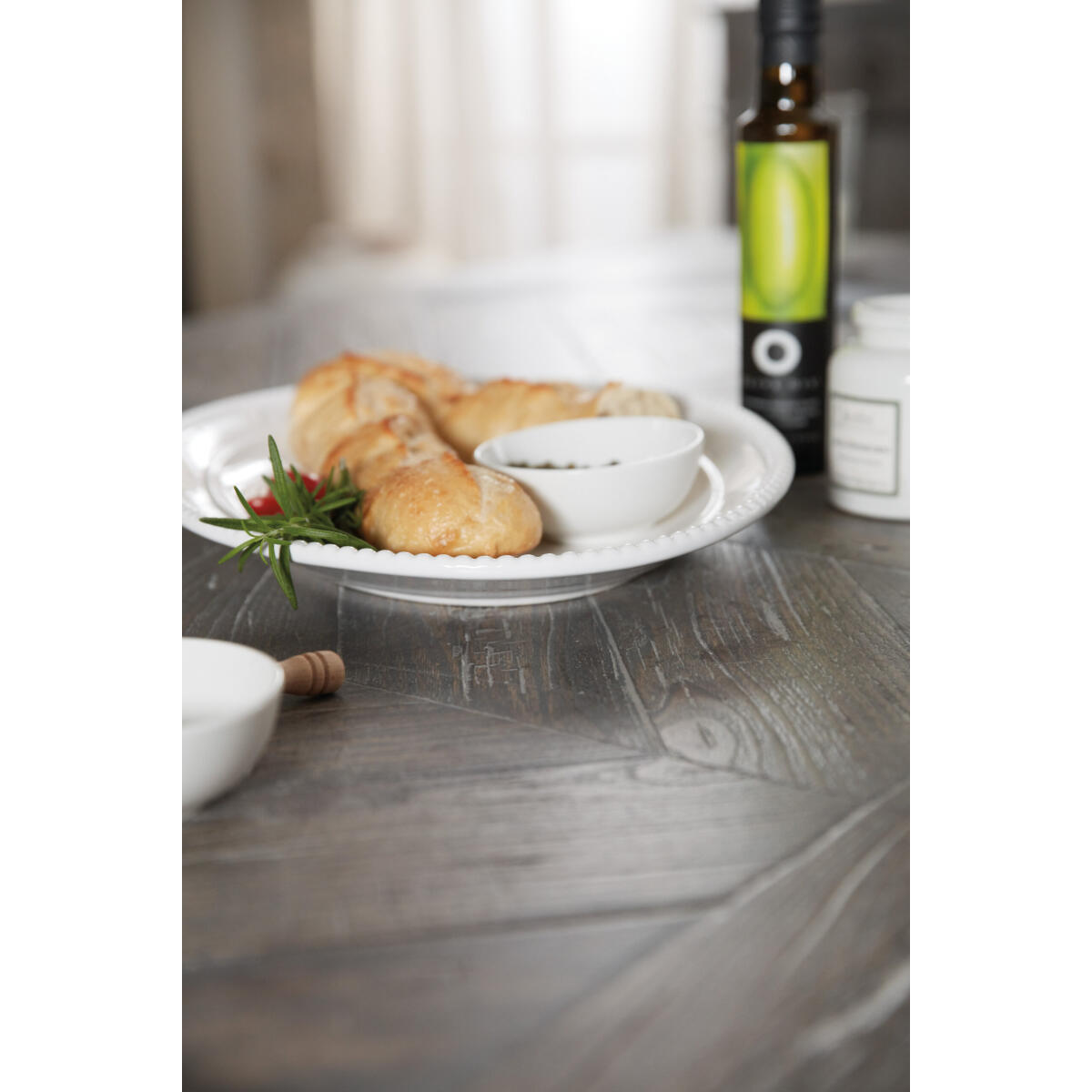 Beaumont Beaumont 84in Rectangular Dining Table w-2/22in Leaves - Image 4