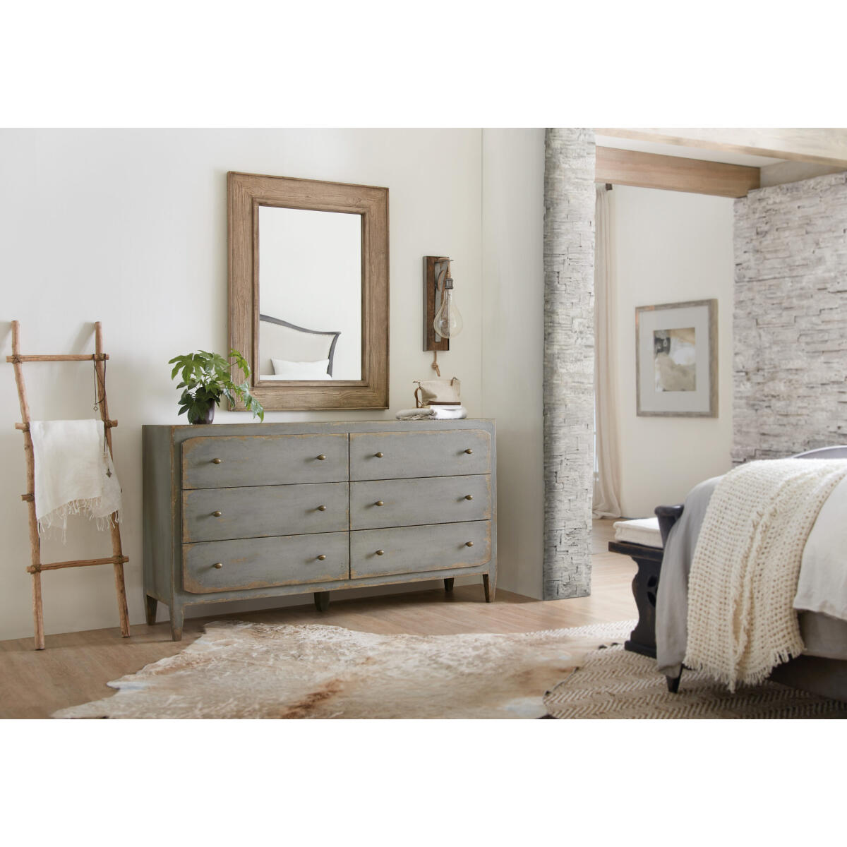 CiaoBella Ciao Bella Six-Drawer Dresser- Speckled Gray - Image 2