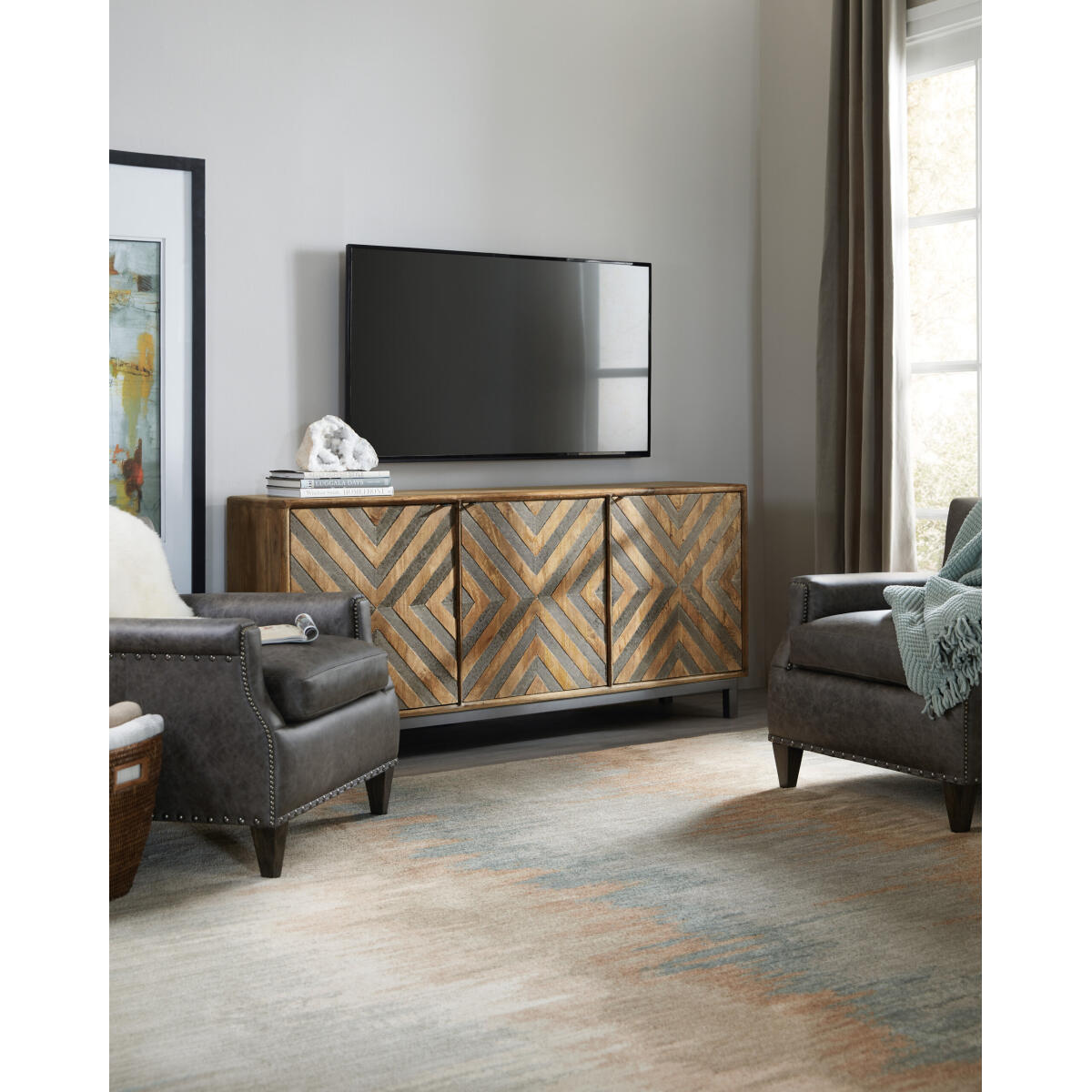 5649-55 Serramonte 69in Entertainment/Accent Console - Image 2
