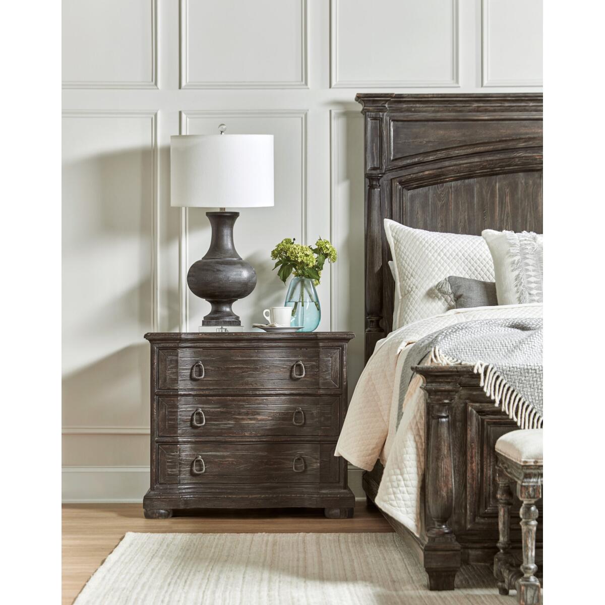 Traditions Traditions Three-Drawer Nightstand - Image 4
