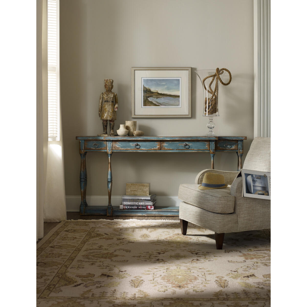 Sanctuary Sanctuary Four-Drawer Thin Console - Image 2