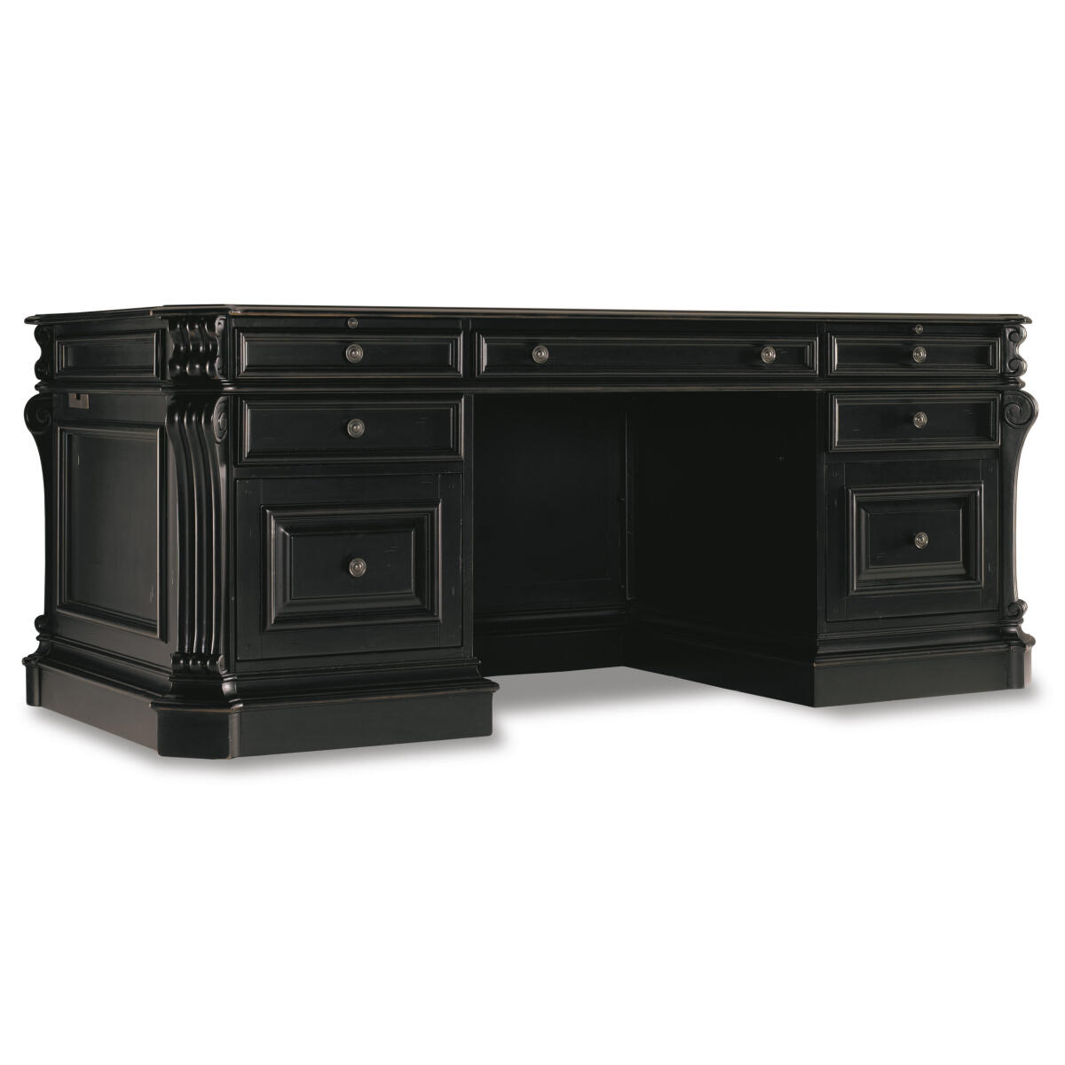 Telluride Telluride 76” Executive Desk w/Leather Panels Telluride Telluride 76'' Executive Desk w/Leather Panels - Image 1