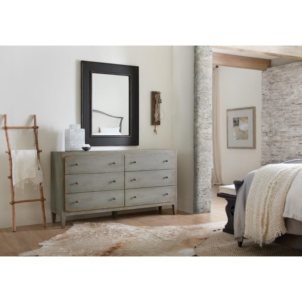 CiaoBella Ciao Bella Six-Drawer Dresser- Speckled Gray - Image 4