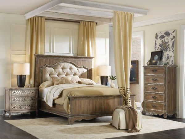 Chatelet Chatelet King Upholstered Mantle Panel Bed - Image 2