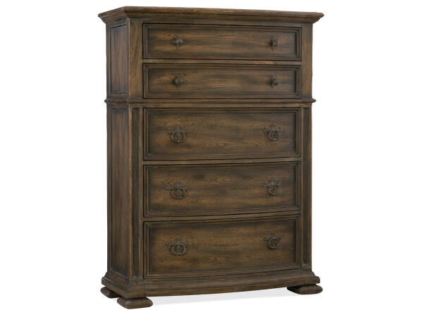 HilCountry Gillespie Five-Drawer Chest Chests Dark Wood HilCountry Gillespie Five-Drawer Chest Chests Dark Wood