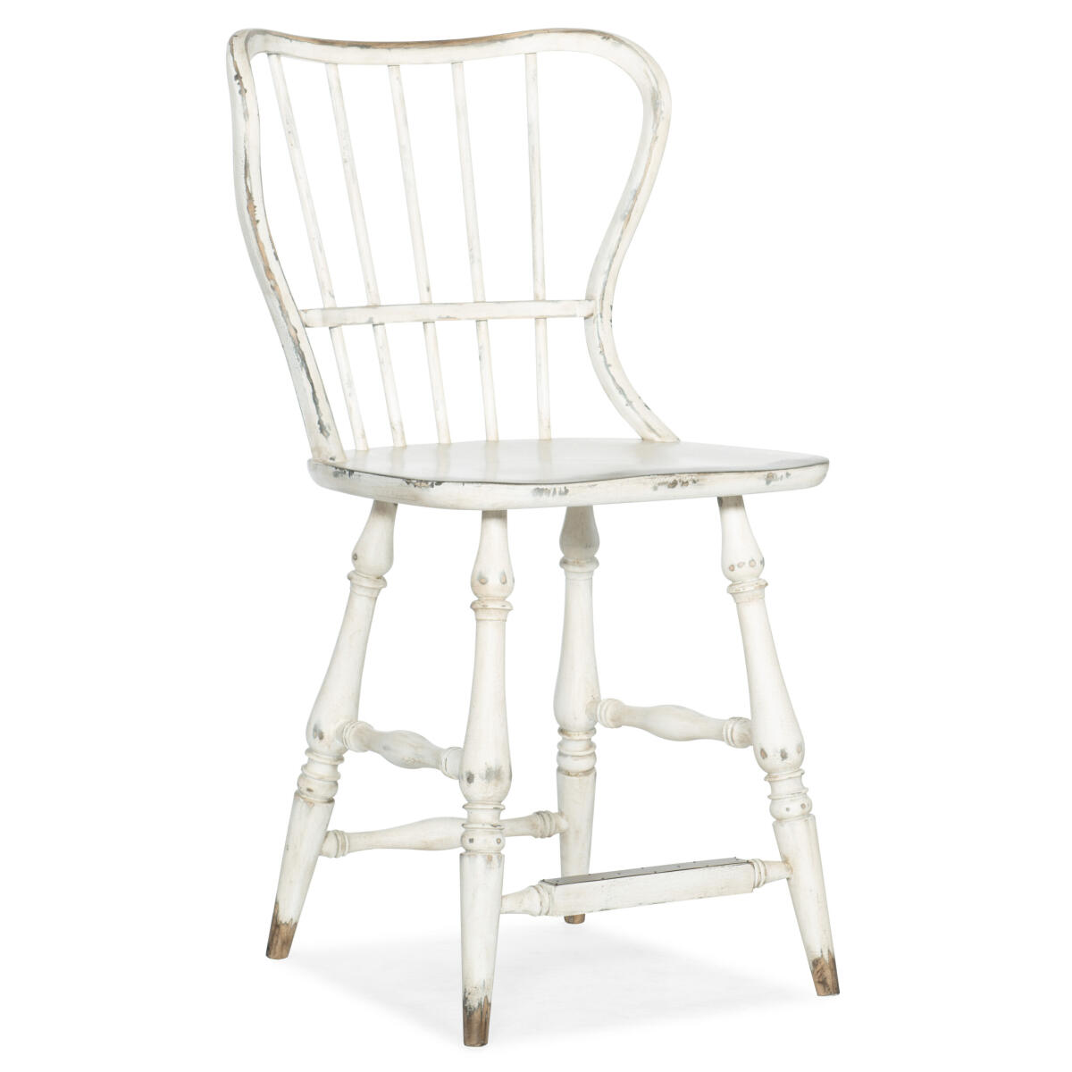 CiaoBella Ciao Bella Spindle Back Counter Stool-White CiaoBella Ciao Bella Spindle Back Counter Stool-White - Image 1