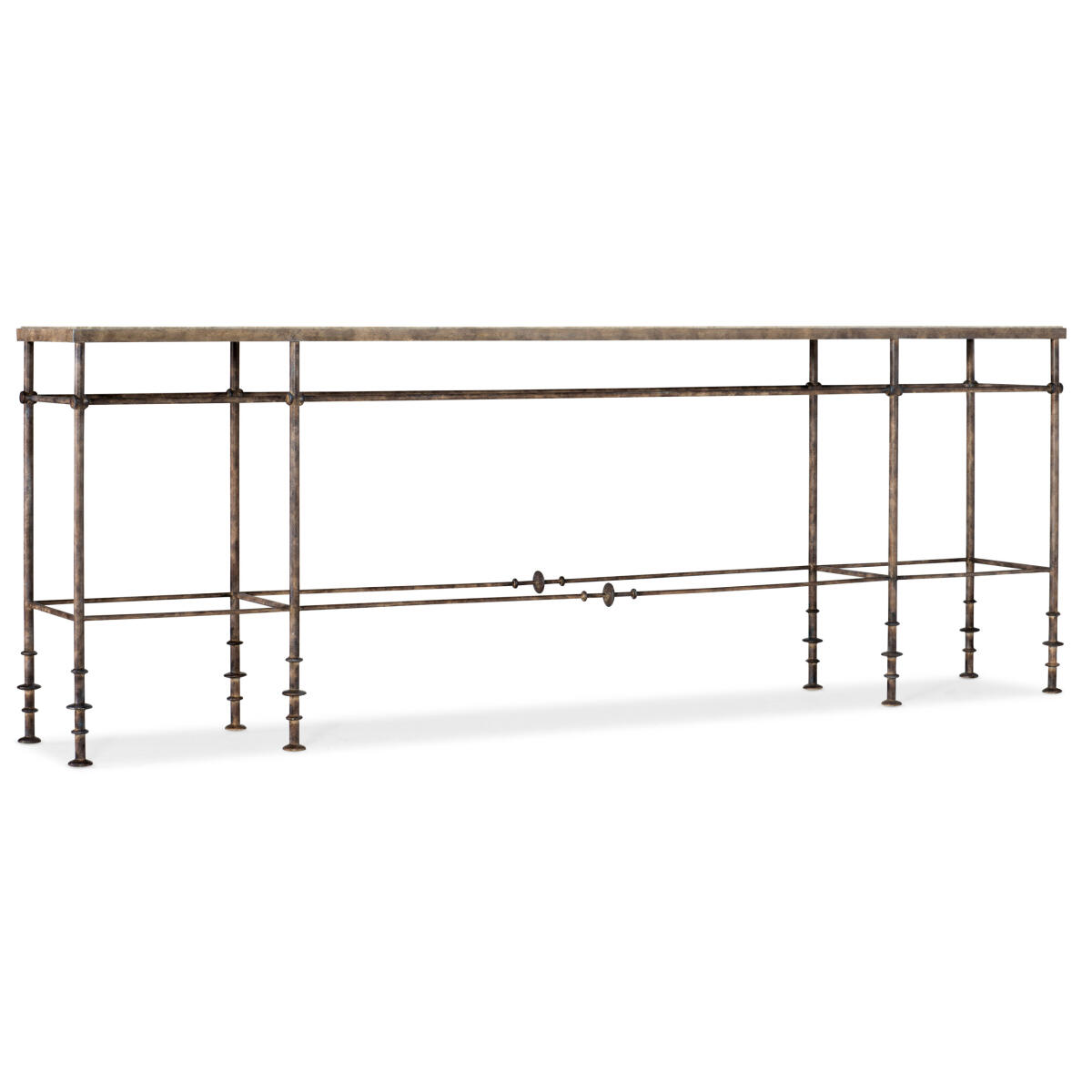 LaGrange La Grange St James Metal and Stone Console LaGrange La Grange St James Metal and Stone Console - Image 1