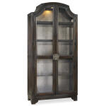 Sanctuary Sanctuary Glass Bunching Curio-Ebony Antiqued Oak