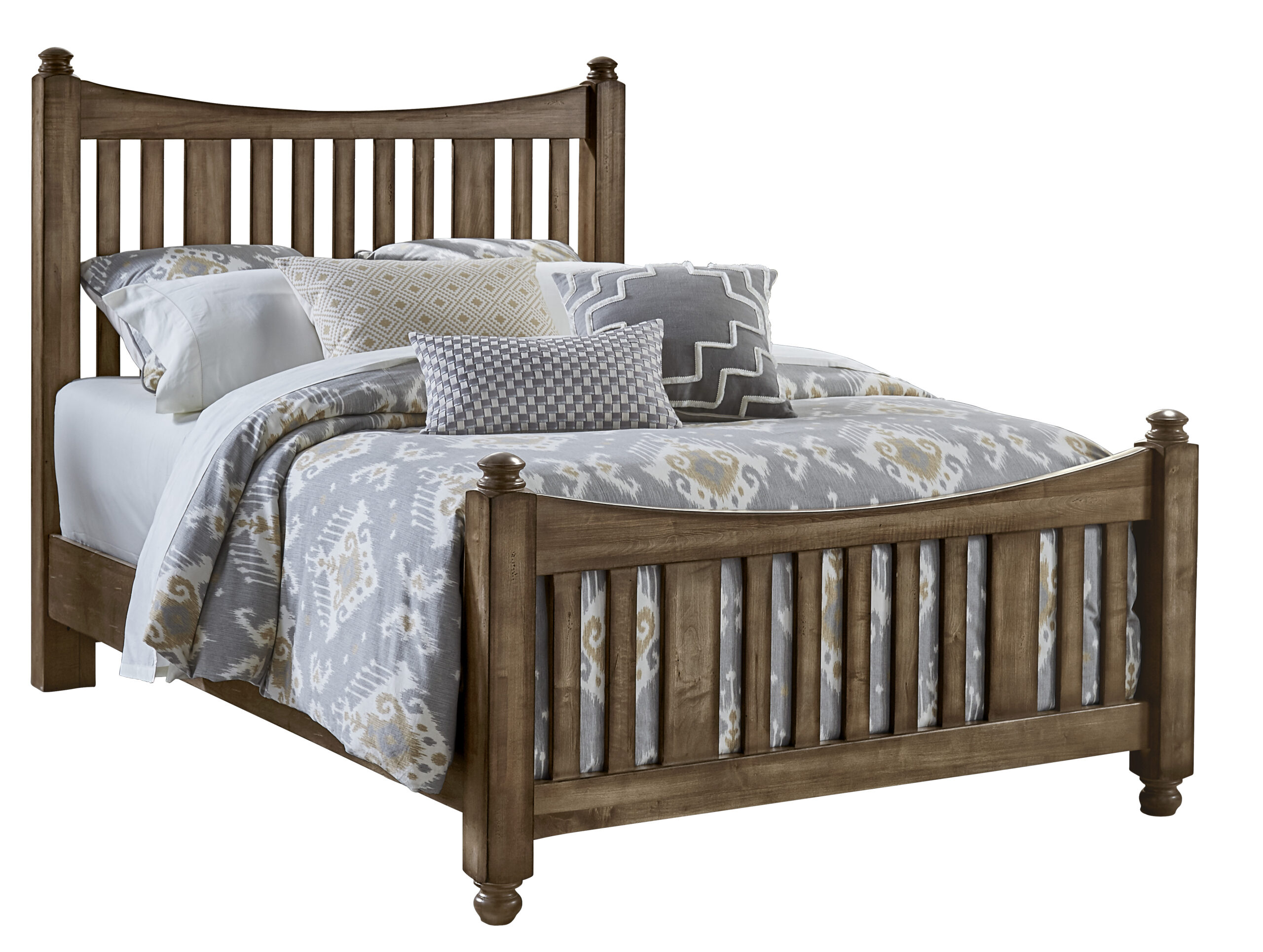 Maple Road Slat Poster Bed With Slat Poster Footboard - 117-668/866/733/MS2